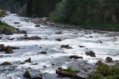 Norveç nehirde dağ