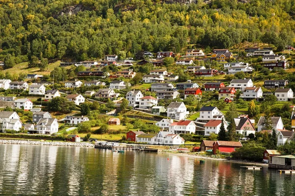 Vesnice v Norsku — Stock fotografie