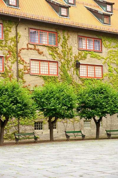 Gebäude im nordischen Volkskundemuseum — Stockfoto