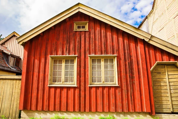 Casa antiga tradicional em Oslo — Fotografia de Stock