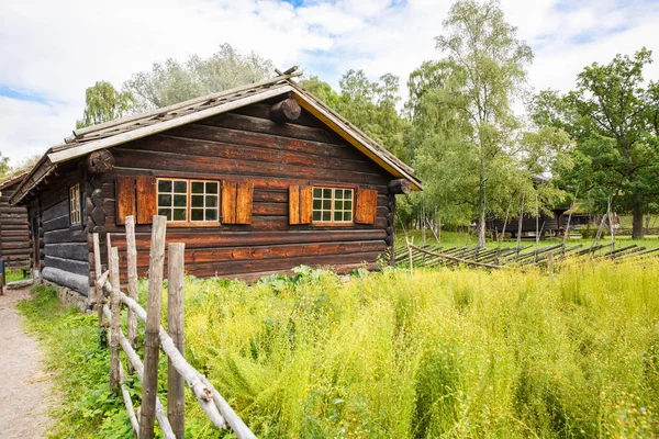 Casas antigas tradicionais em Oslo — Fotografia de Stock