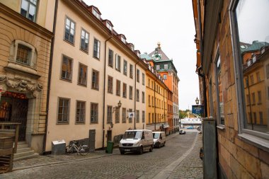 Stockholm 'deki eski bir kasaba.