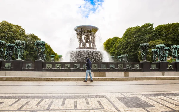 Oslo'daki Vigeland Park — Stok fotoğraf