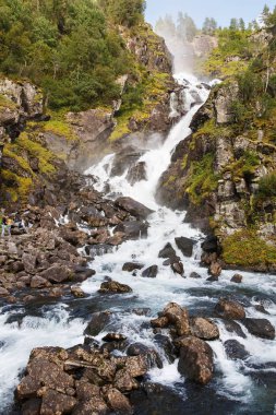 Norveç'te şelale