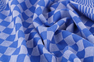 Damalı masa örtüsü doku arka plan, portre resim olarak.