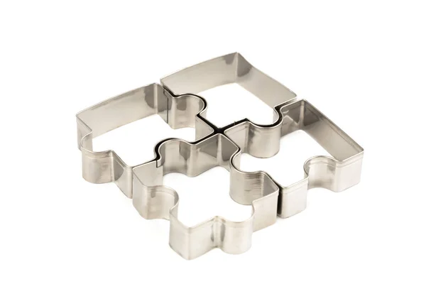 Puzzle baking molds — Stock Photo, Image