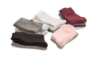 Çorap yığınları