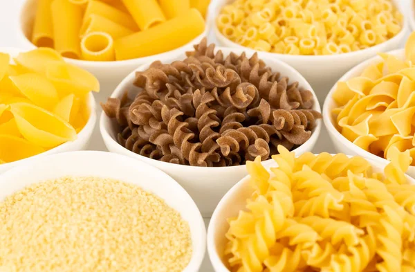 Diverse soorten pasta — Stockfoto
