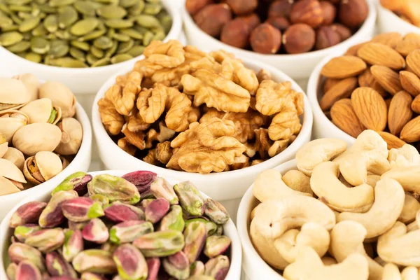 Diverse soorten noten — Stockfoto