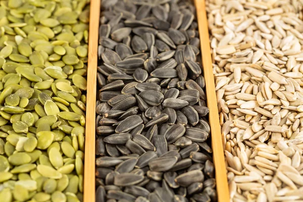 Vários tipos de sementes — Fotografia de Stock