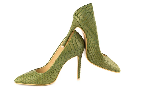 Зелені туфлі — стокове фото