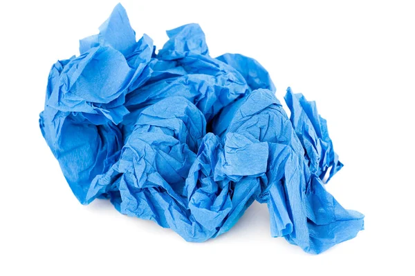 Papel crepe azul — Fotografia de Stock