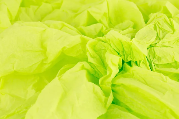 Green crepe paper — Stock Photo, Image