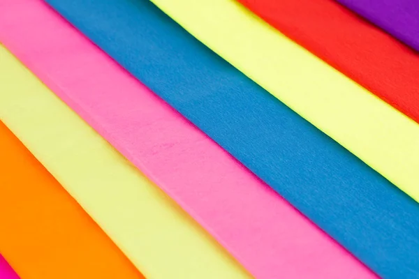 Kleurrijke crêpe papieren — Stockfoto