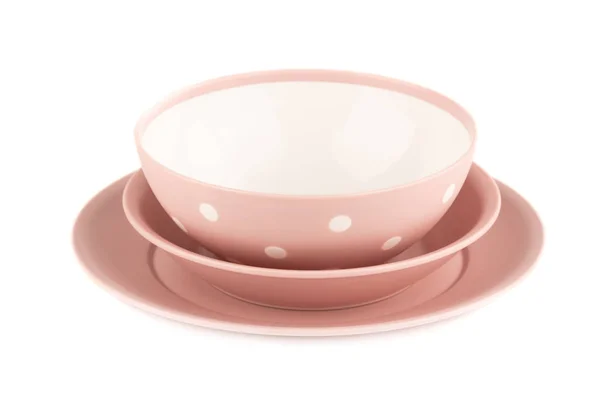 플라스틱 접시와 그릇 — 스톡 사진