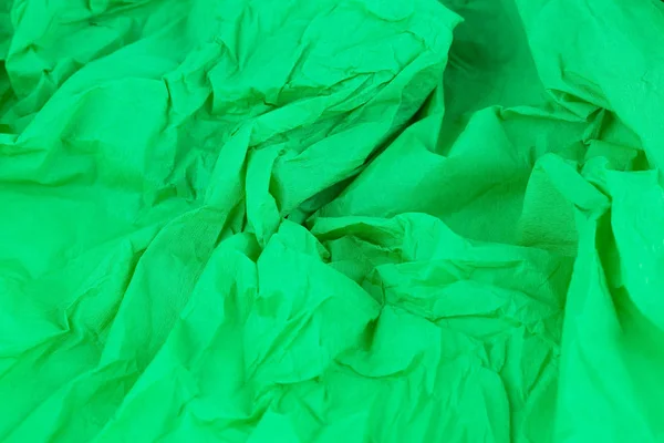 Grünes Krepppapier — Stockfoto
