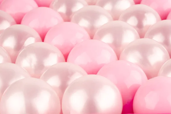 Palle Plastica Rosa Bianco Come Sfondo — Foto Stock