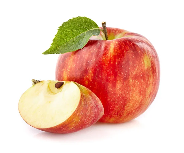 Jablko s řezem — Stock fotografie