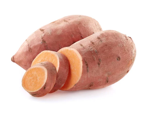 Sweet potato with slices — Stock Photo, Image