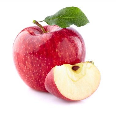 elma dilim içinde closeup ile