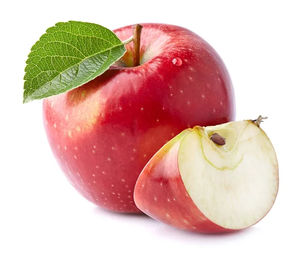 Fresh apple with slice — Stock Photo, Image