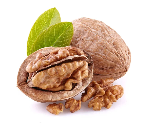 Walnuts with kernel — Stock Photo, Image