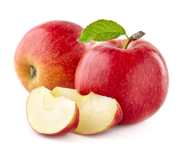 Apfel mit Scheiben — Stockfoto