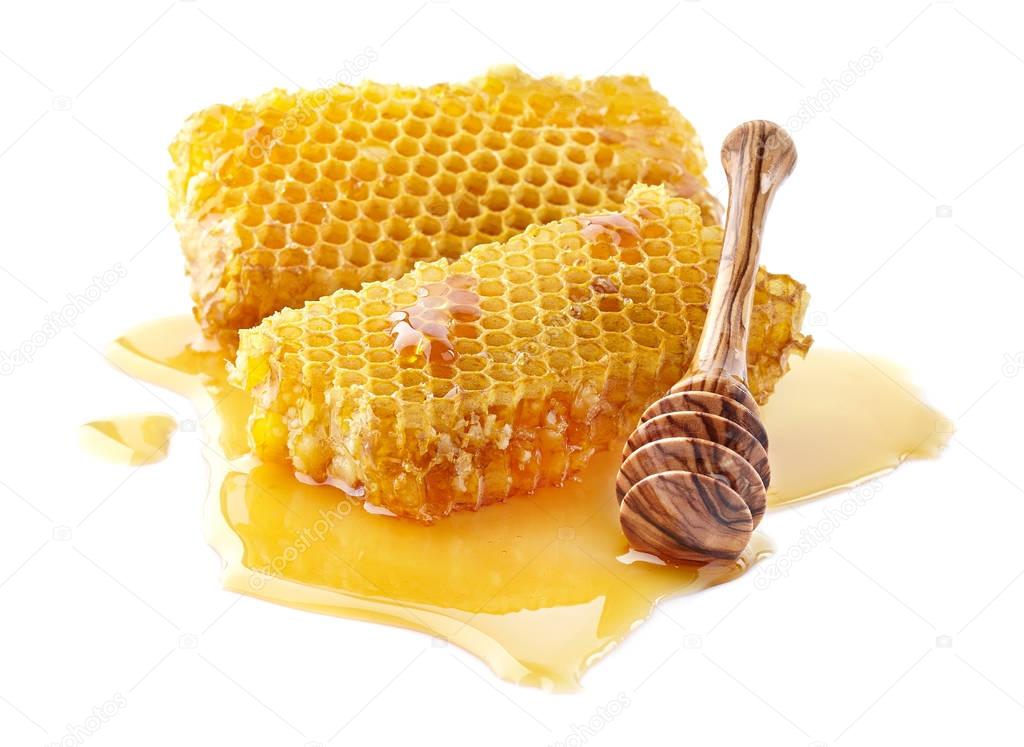 Honeycombs with spoon