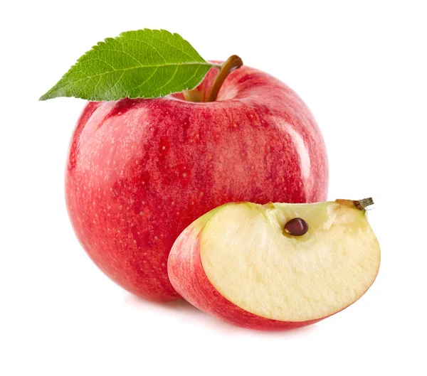 แอปเป นบนพ นหล ขาว — ภาพถ่ายสต็อก