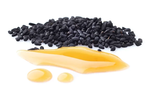 Black cumin oil — Stock Photo, Image