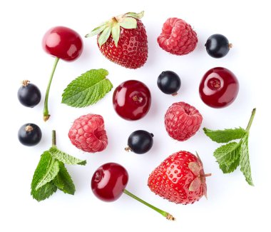 Böğürtlenden kolaj ve beyaza nane