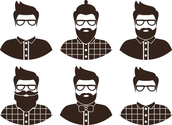 Different Hipster Style Haircuts, Glasses, Beard, Mustache, Bowtie And Hats  Collection. Man Faces Avatar Creator. Create Your Own Hipster Icons For  Social Media Or Web Site Royalty Free SVG, Cliparts, Vectors, and