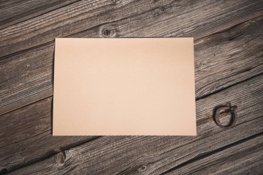 Kağıt sayfasının Üstten Görünüm 