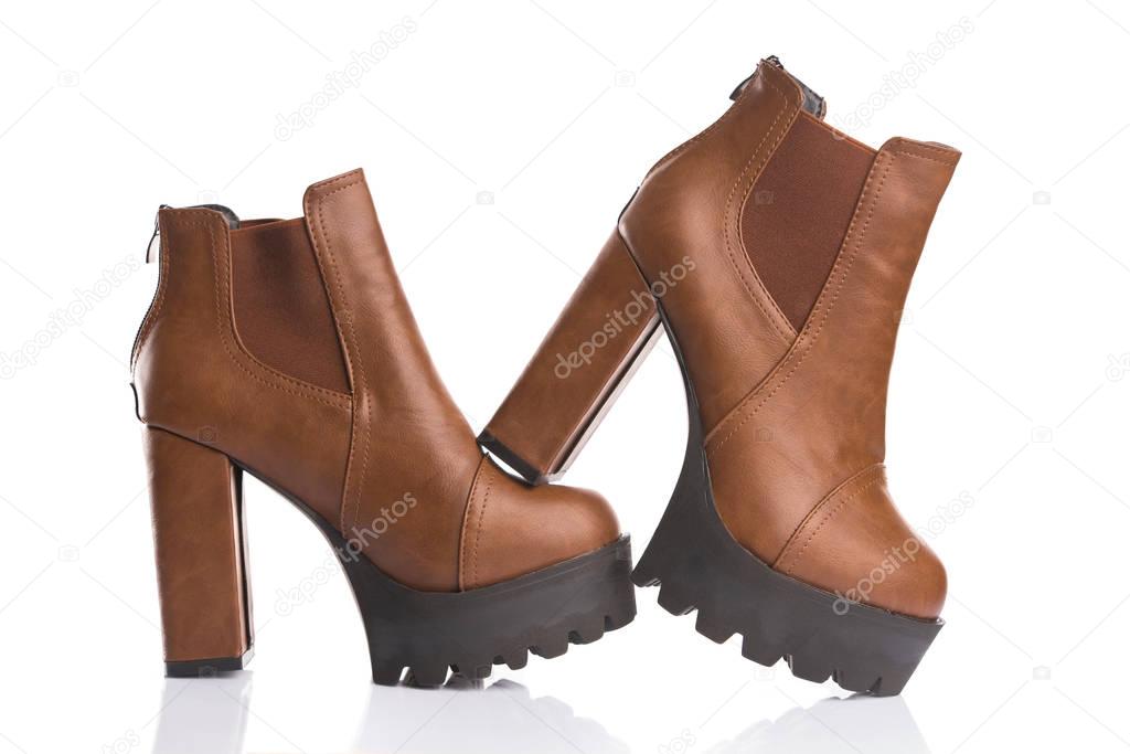 stylish brown boots