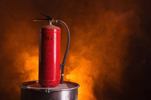 Red fire extinguisher — Stock Photo, Image
