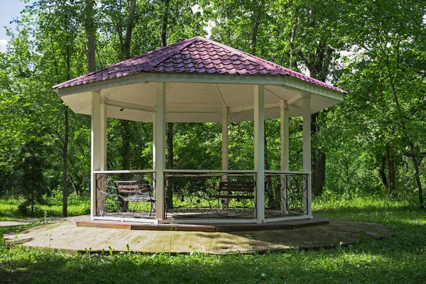 Arbor with a tiled roof — Stock Image Arbor with a tiled roof Stock Image