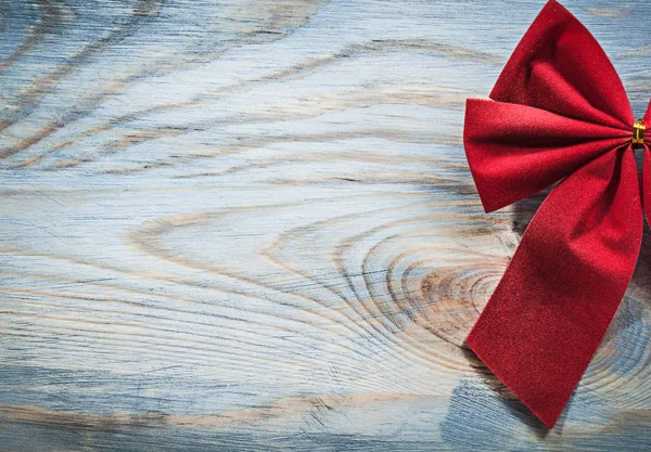 Rote Weihnachtsschleife — Stockfoto