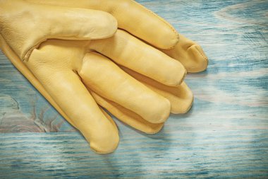 Sarı deri Emanet eldiven