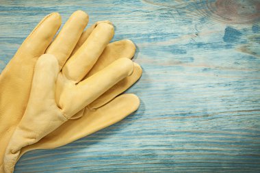 Sarı deri Emanet eldiven