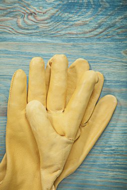 Sarı deri Emanet eldiven