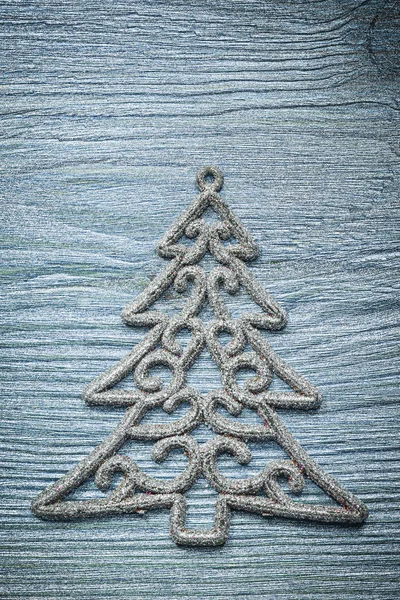 Χριστουγεννιάτικο δέντρο διακόσμηση ξύλινου σκάφους — Φωτογραφία Αρχείου