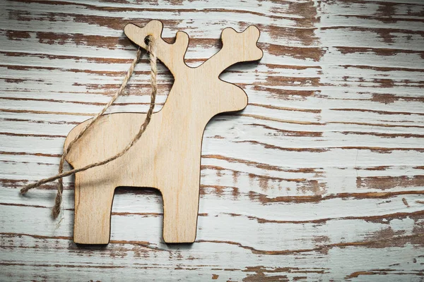 antika ahşap geyik dekorasyon 