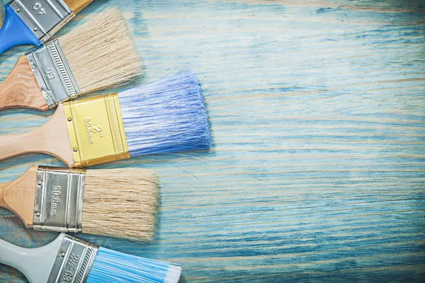 Collection of colored paint brushes — Stock Photo, Image