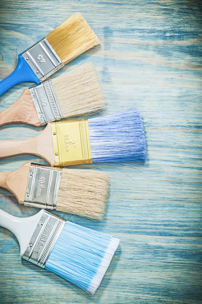 Collection of colored paint brushes — Stock Photo, Image