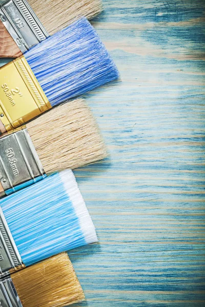 Collection of colored paint brushes — Stock Photo, Image