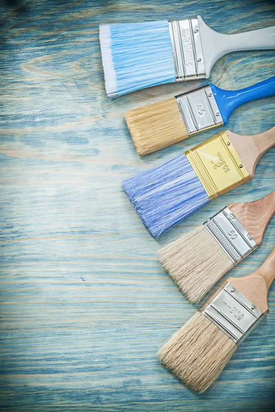 Collection of colored paint brushes — Stock Photo, Image