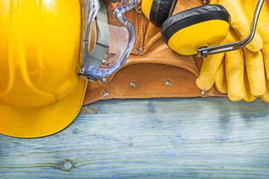 Kask Aracı b bina etkilidirler Emanet gözlük deri eldiven