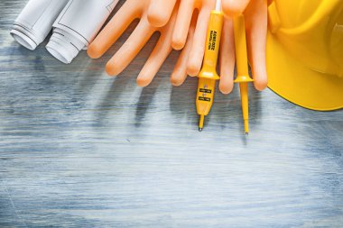 Elektrik test Emanet baret Dielektrik eldivenler İnşaat