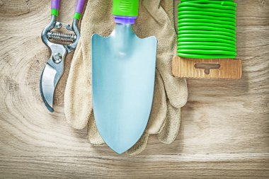 Çalışma eldiven secateurs el spade Bahçe yumuşak kravat ahşap bo