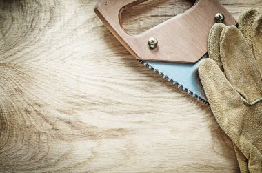 Koruyucu eldiven el testeresi ahşap tahta inşaat c çifti